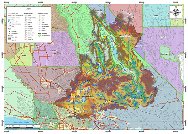 Mojave river basin map.