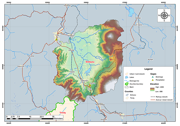  Shasta river basin map.