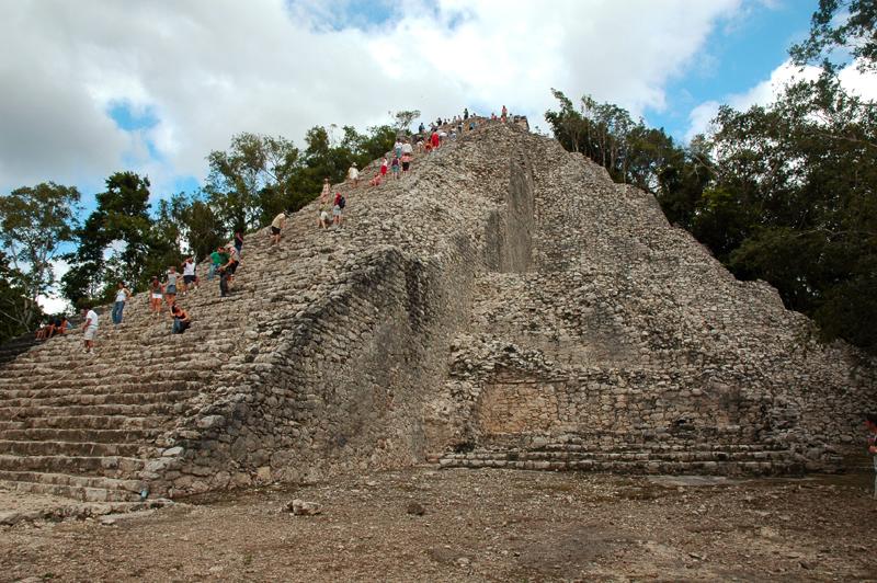 The pyramid of Coba, Mexico (2006).