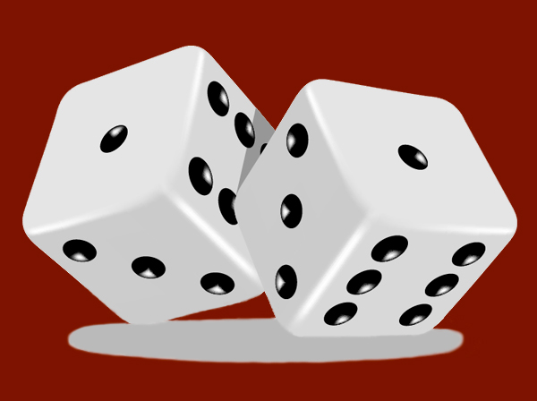 Joint probability:  The outcome of two dice