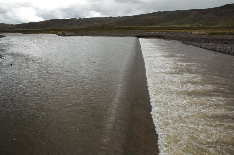 A diversion dam.