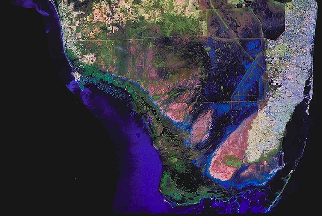 Satellite image of South Florida