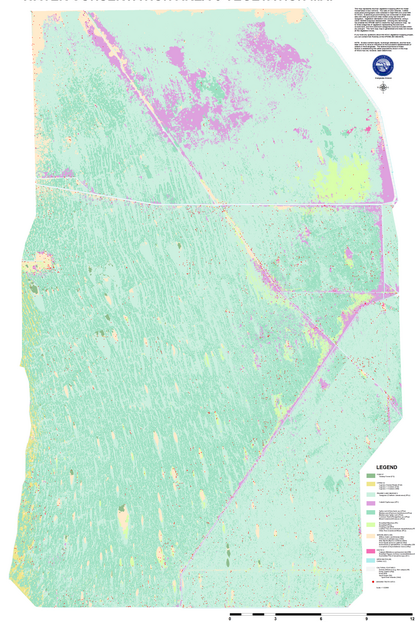 Vegetation map of Water Conservation Area 3,<br>Everglades, South Florida (1/8 scale)