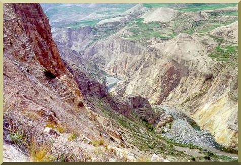 The Colca Canyon, in Arequipa, Peru.