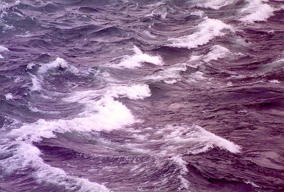 Rough waters downstream of spillway at Itaparica reservoir, Northeastern Brazil (1992).