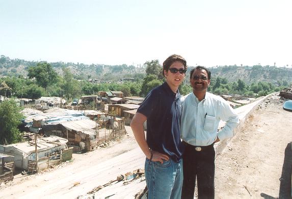 uan Nogus and A. V. Shetty at the Arroyo Alamar, July 8, 2002. 