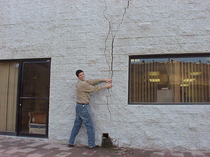 Dr. Julio Valdes at a settled building in Aguaje de la Tuna watershed, Tijuana, Baja California, Mexico.