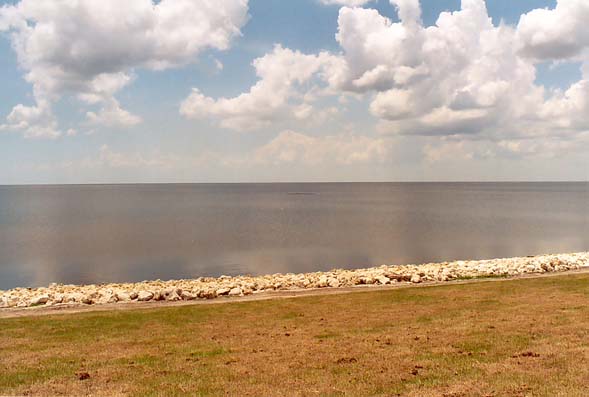 South shore of Lake Okeechobee near Belle Glade, South Florida.