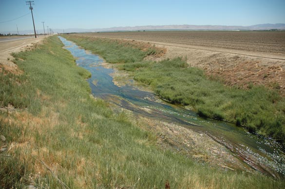  Working drain in the San Joaquin valley