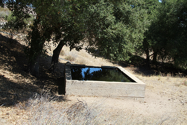 Boxed spring located in the Manzanita reservation, along the McCain Valley foothills