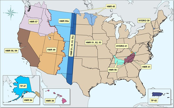 Applicability of National Weather Service PMP documents