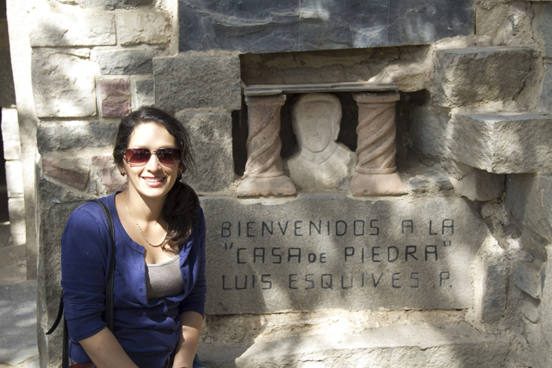 Rosa Aguilar en La Casa de Piedra.