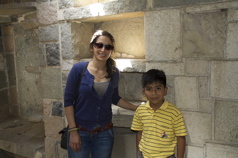 Rosa Aguilar en La Casa de Piedra.