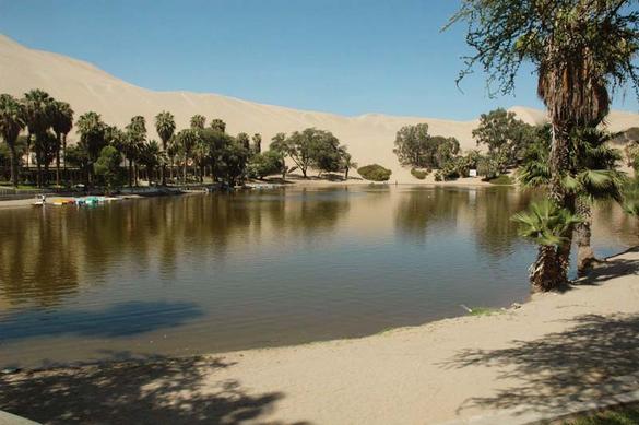 The Huacachina Oasis, near Ica, Peru