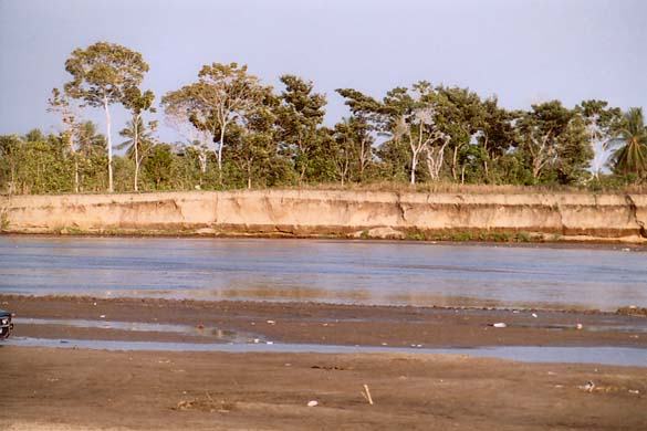 
The Suchiate river, along the border between Mexico and Guatemala, after flood of December 2005.