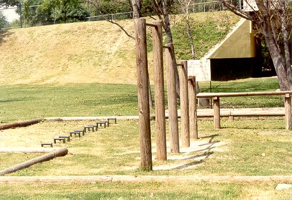 Exercise facilities at Rio La Silla Natural Park