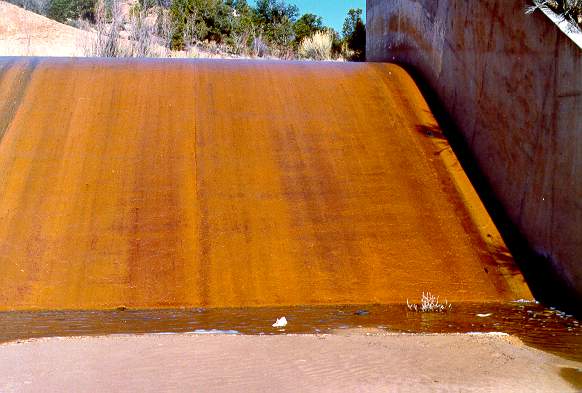 Spillway at 
Sheep Creek Barrier Dam, Western Utah