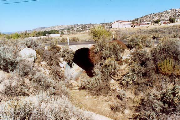 Campo Creek at intersection with I-94, San Diego County, California.