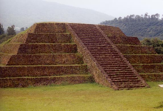 Closeup of main pyramid.  