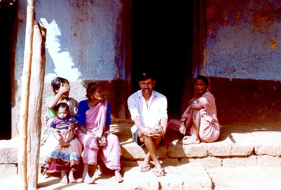 Local villagers in Kanakumbe, in the Western Ghats, Karnataka, India. 
