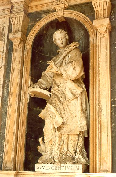Statue of Saint Vincent, at Mafra, Portugal.