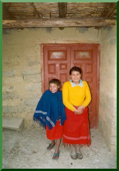 Local girls at Chocta, Amazonas, Peru.