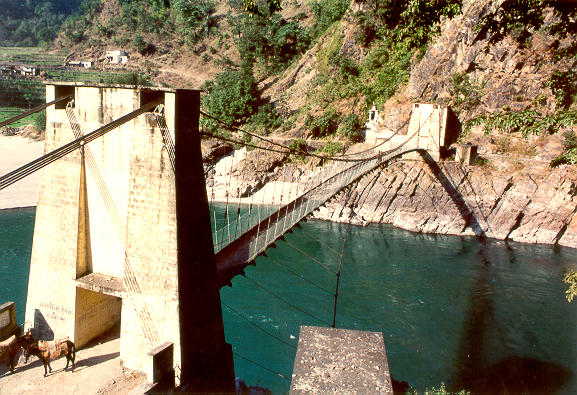 River Ganges, upstream of Hariduar, Uttaranchal, India (1993). 