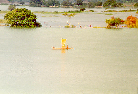 Rio Sao Francisco, near its mouth, in Pernambuco, Brazil (1989).