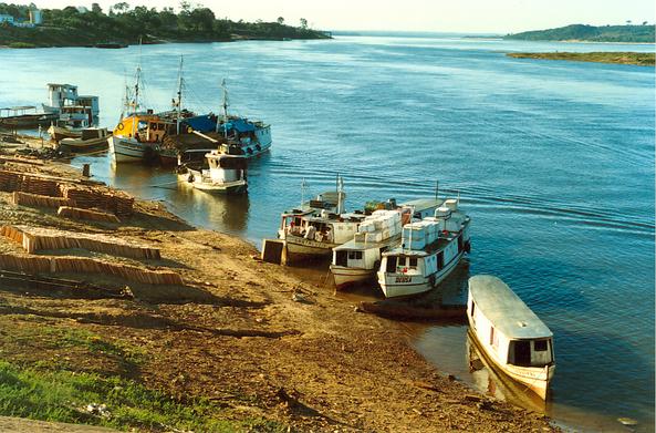 Rio Tocantins downstream of Tucurui, Para, Brazil (1988).