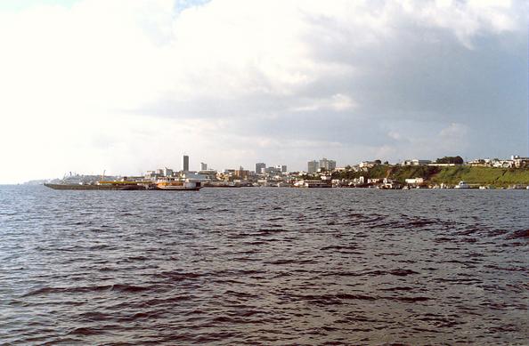 Rio Negro at Manaus, Amazonas, Brazil (1989). 