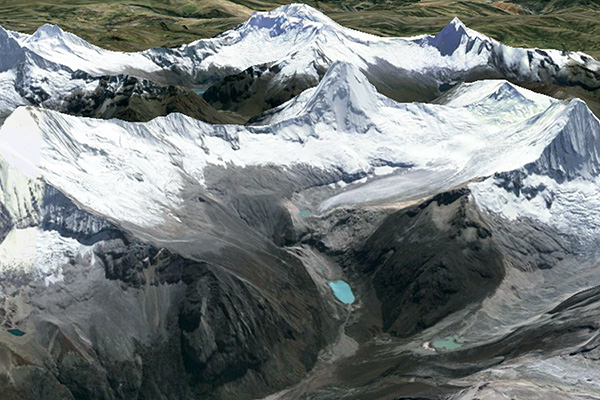 Artesonraju Glacier and Lake Artesoncocha