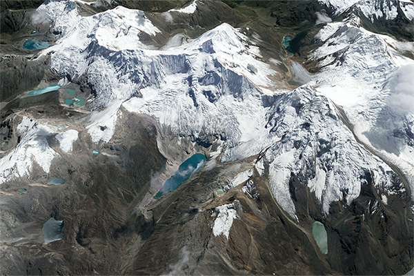 Ranrapalca Glacier and  Lake Palcacocha
