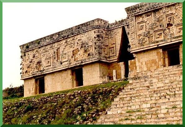 Detail of Uxmal, Yucatan, Mexico.